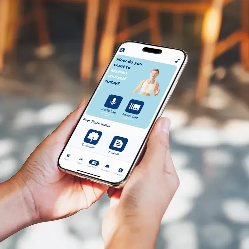 IKI Health application mockup showing patient tracking interface IKI Health application mockup showing patient tracking interface